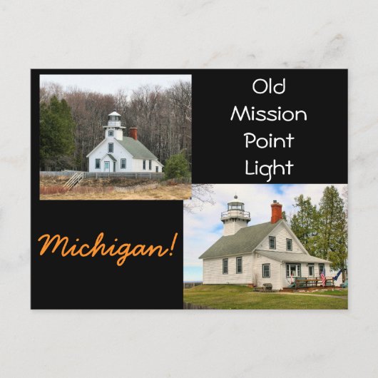 Carte Postale Old Mission Point Light Michigan (Devant)