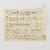 Carte Postale Old Music Notes (Devant)