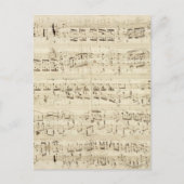 Carte Postale Old Music Notes (Devant)