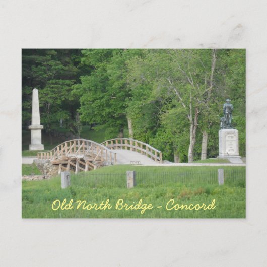 Carte Postale Old North Bridge, Concord, MA (Devant)