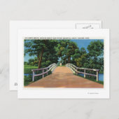 Carte Postale Old North Bridge Vue de Minute Man Statue (Devant / Derrière)