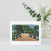 Carte Postale Old North Bridge Vue de Minute Man Statue (Debout devant)