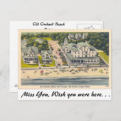Carte Postale Old Orchard Beach, Maine (Devant / Derrière)
