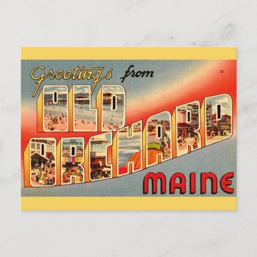 Carte Postale Old Orchard Beach ME  (Devant)