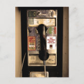 Carte Postale Old Pay Phone (Devant)