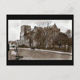 Carte Postale Old Postcard - Abbey Church, Shrewsbury