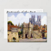 Carte Postale Old Postcard - Bootham Bar, York (Devant / Derrière)
