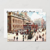 Carte Postale Old Postcard - Broad Street Station, Londres (Devant / Derrière)