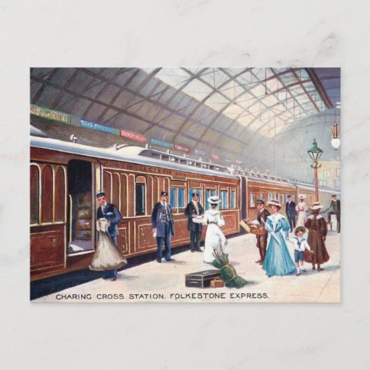 Carte Postale Old Postcard - Charing Cross Station, Londres (Devant)