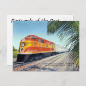 Carte Postale Old Postcard - Florida E Coast Railway Streamliner (Devant / Derrière)