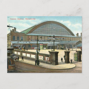 Carte Postale Old Postcard - Gare centrale, Manchester