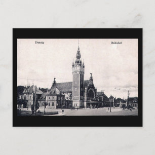 Carte Postale Old Postcard, Gdansk/Danzig - Gare