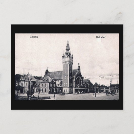 Carte Postale Old Postcard, Gdansk/Danzig - Gare (Devant)