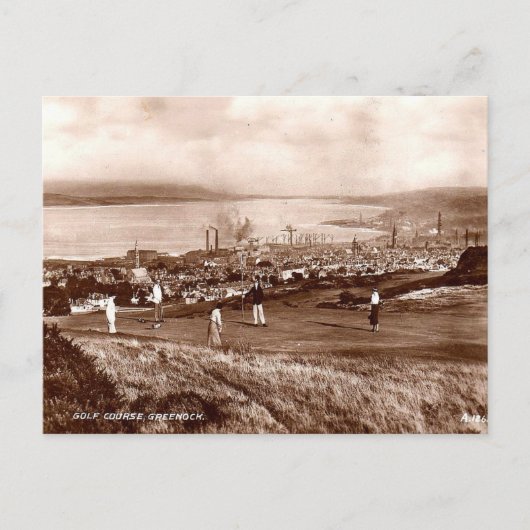 Carte Postale Old Postcard - Golf Course, Greenock, Écosse (Devant)