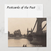 Carte Postale Old Postcard - Hammersmith Bridge, Londres (Devant / Derrière)