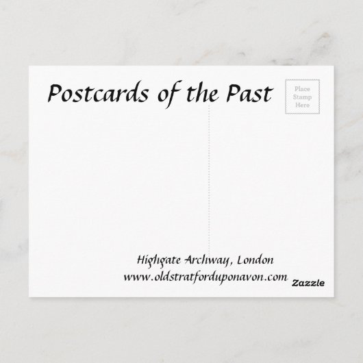 Carte Postale Old Postcard - Highgate Archway, Londres (Dos)