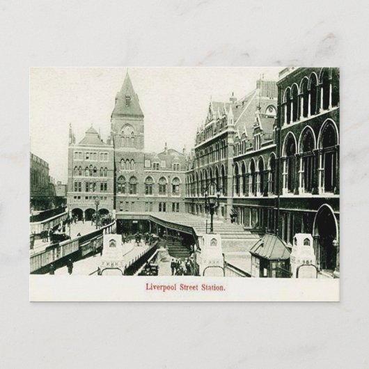 Carte Postale Old Postcard - Liverpool St Station, Londres (Devant)