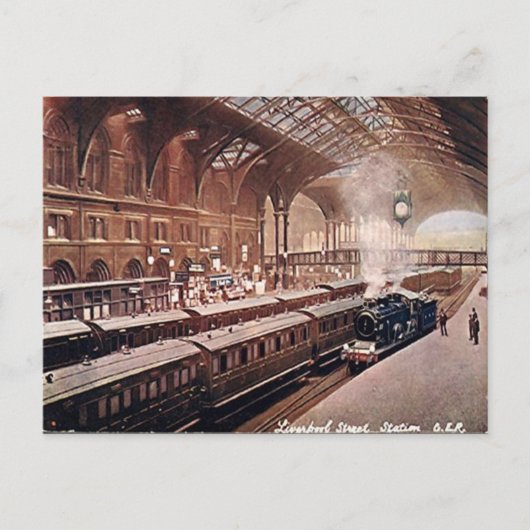 Carte Postale Old Postcard - Liverpool St Station, Londres (Devant)