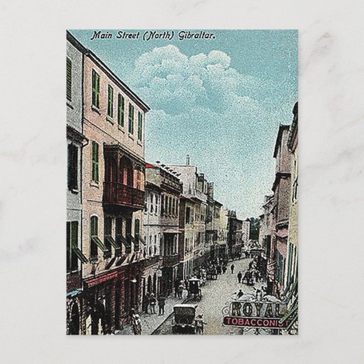 Carte Postale Old Postcard - Main Street North, Gibraltar (Devant)