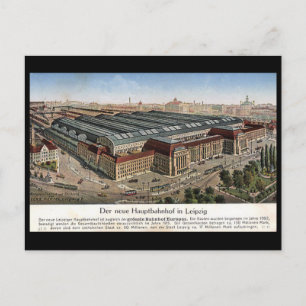 Carte Postale Old Postcard - Neue Hauptbahnhof, Leipzig.