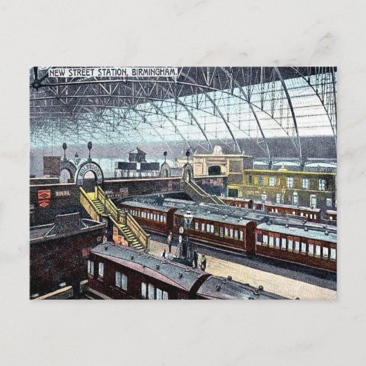 Carte Postale Old Postcard - New Street Station, Birmingham (Devant)