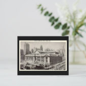 Carte Postale Old Postcard, Public Library, New York City (Debout devant)
