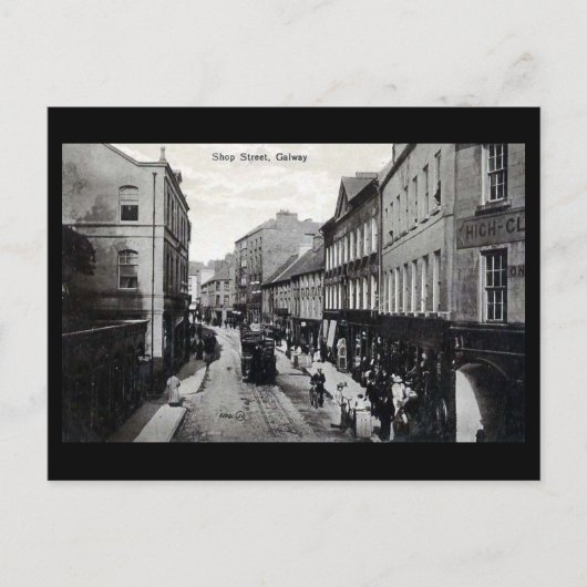 Carte Postale Old Postcard - Shop St, Galway, Irlande (Devant)