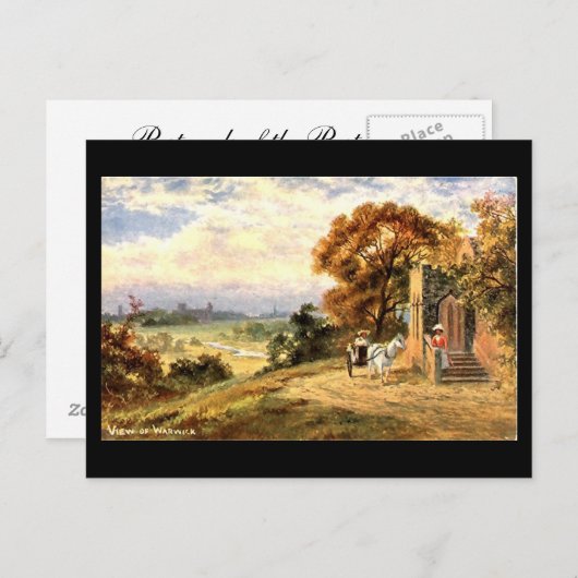 Carte Postale Old Postcard, une vue de Warwick (Devant / Derrière)