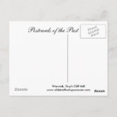 Carte Postale Old Postcard, Warwick, Guy's Cliff Mill (Dos)