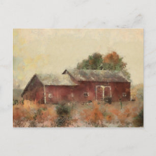 Carte postale Old Red Barn Landcape