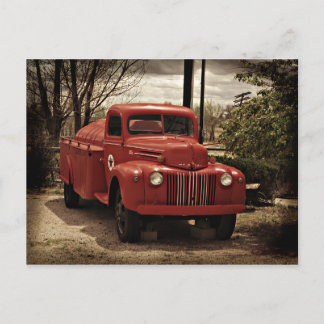 Carte postale Old Red Fire Truck