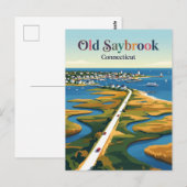 Carte Postale Old Saybrook Connecticut (Devant / Derrière)