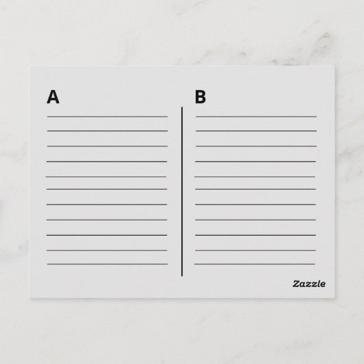 Carte Postale Old Skool Pink Cassette Mix Tape Playlist (Dos)