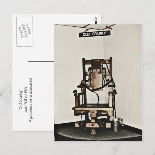 Carte Postale Old Sparky (Devant / Derrière)