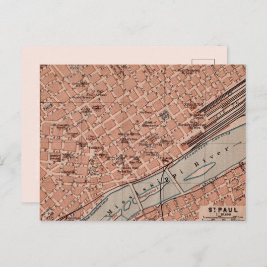 Carte postale Old St Paul MN Carte (Devant / Derrière)
