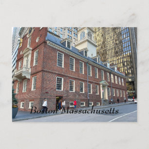 Carte Postale Old State House à Boston Massachusetts