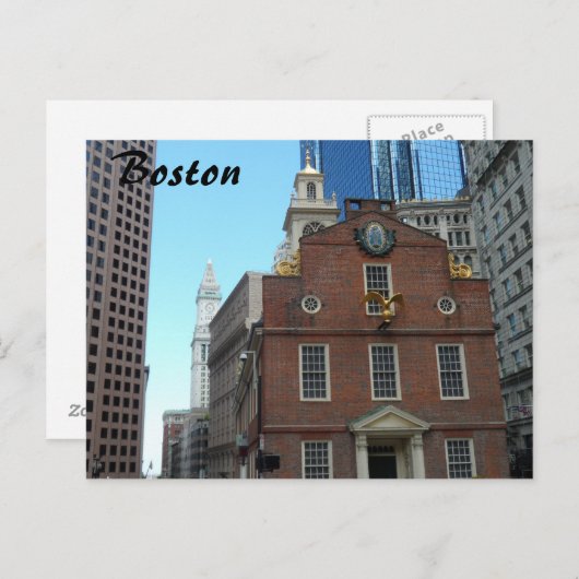 Carte Postale Old State House, Boston (Devant / Derrière)