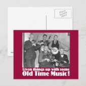 Carte Postale Old Time Music K (Devant / Derrière)