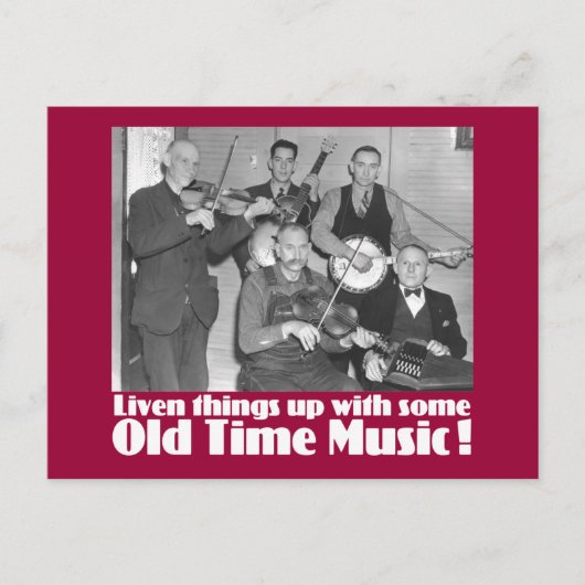 Carte Postale Old Time Music K (Devant)