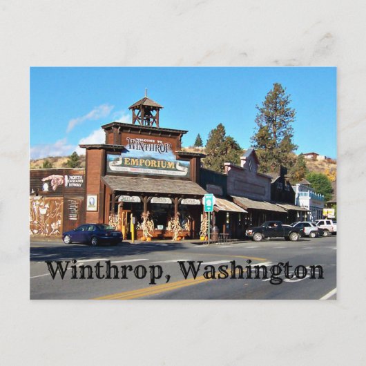 Carte Postale Old West Town de Winthrop, Washington (Devant)