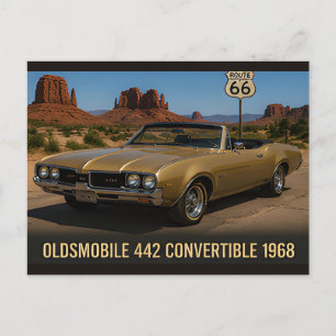Carte Postale Oldsmobile 442 Cabriolet 1968