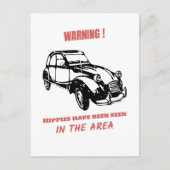 Carte Postale Oldtimer 2cv Canard Hippie (Devant)