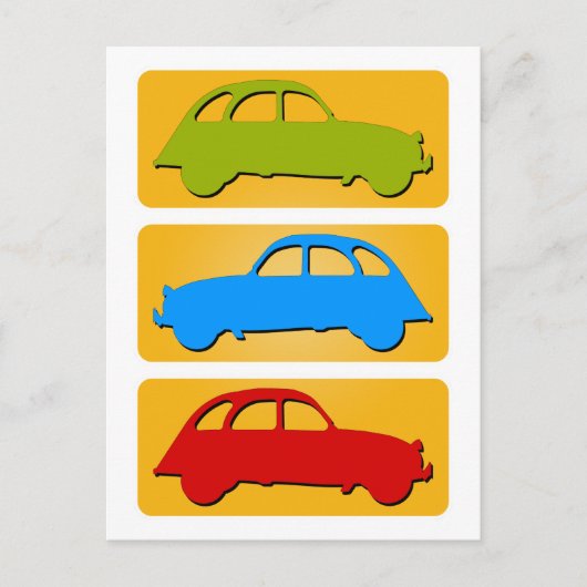 Carte Postale Oldtimer 2cv Ente Ampel (Devant)