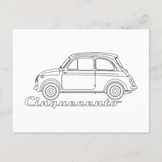 Carte Postale Oldtimer Cinquecento Der PUCH 500