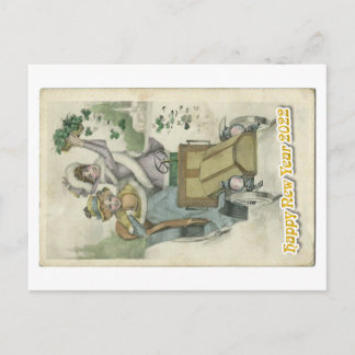 Carte Postale Oldtimer happy new year 2022