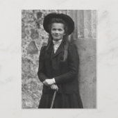 Carte Postale Olga Romanov Russie avec canne (Devant)