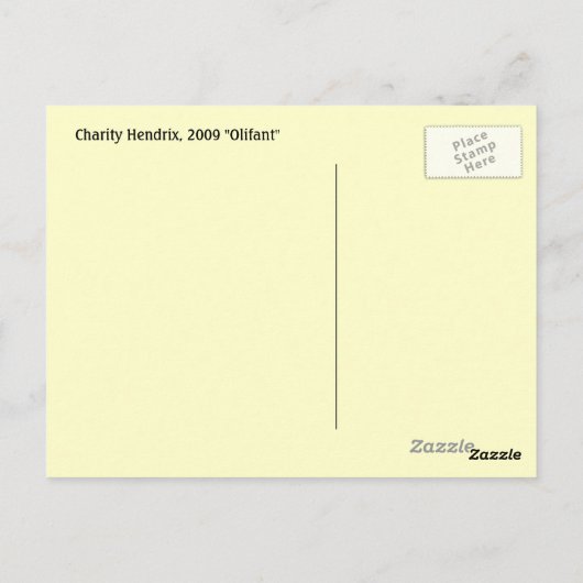 Carte Postale Olifant (Dos)