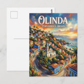 Carte Postale Olinda Brésil (Devant / Derrière)