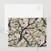 Carte Postale Olive Branch Abstrait Art Motif (Devant / Derrière)