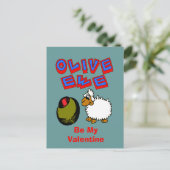 Carte Postale Olive Ewe, I Loon You Cartoon Valentine Postcard (Debout devant)